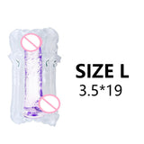 Soft Jelly Dildo Realistic Penis Strong Suction Cup Anal Butt Plug Dick Toy for Adult Erotic G-Spot Orgasm Sex Toys for Woman