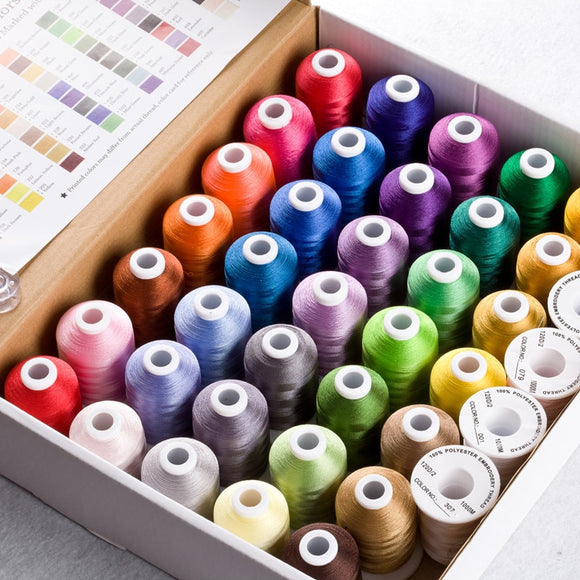Simthread 40 Brother Colors Polyester Embroidery Thread