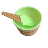 A lovely set of ice cream bowl with a spoon