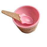 A lovely set of ice cream bowl with a spoon