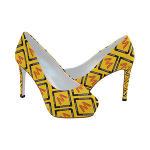 Women's Wakerlook Yellow High Heels