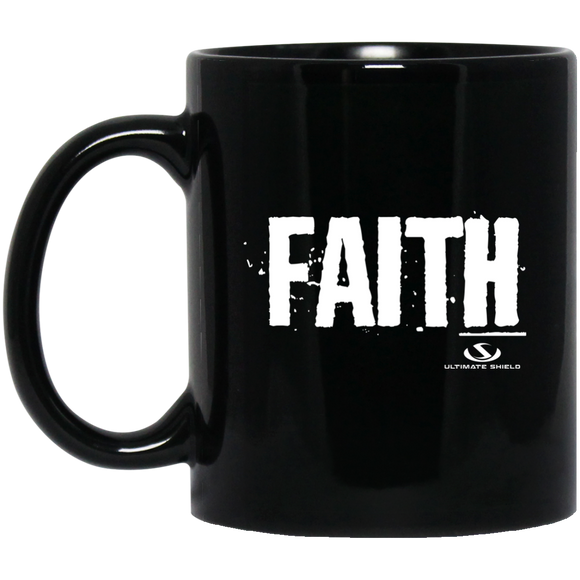 FAITH 11 oz. Black Mug