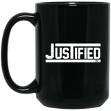 JUSTIFIED 15 oz. Black Mug