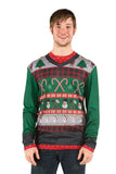 Ugly Christmas Candy Canes Christmas Sweater Print