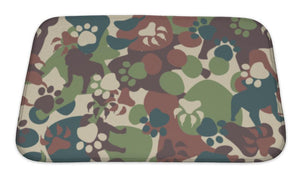 Bath Mat, Dog Camouflage Pattern
