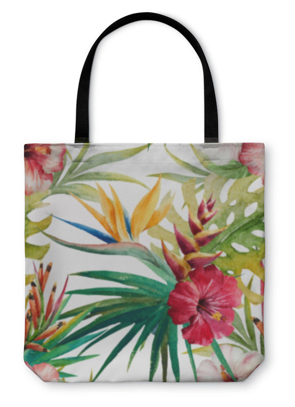 Tote Bag, Tropical Pattern