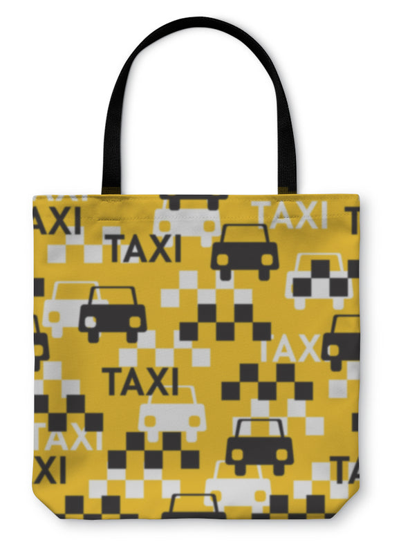 Tote Bag, Taxi Pattern