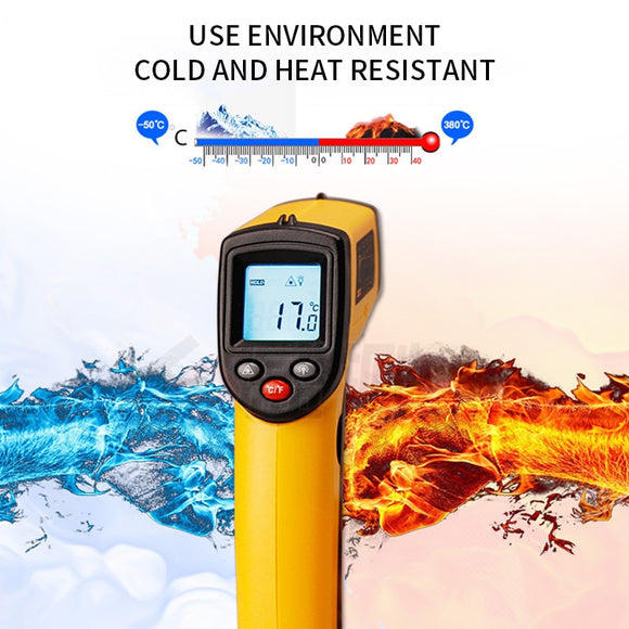 New GM320 LCD IR Infrared Thermometer Non-Contact Digital Pyrometer Temperature Meter  Point -50~380 Degree Termometr