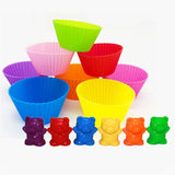Counting Bears With Stacking Cups - Montessori Rainbow Matching Game, Educational Color Sorting Toys For Baby,Toy Storage