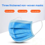 IN STOCK Face Masks Disposable Mouth Mask 3-Ply Anti-Dust Nonwoven Elastic Earloop Salon Breathable Protect Filter Dustproof Non