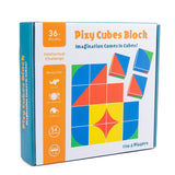 New 3D Montessori Geometry Puzzles Building Block Face Changing Logical Thinking Training Wooden Children's Early Education Toy