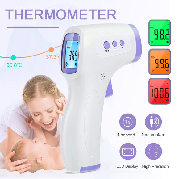 Non-Contact Thermometer Body Baby Adults Infrared Thermometer Forehead Outdoor Home Digital Infrared Fever Ear Thermometer