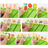 Montessori Toy Children Wooden Creature Cartoon Puzzle Intelligence Learning Montessori Early Education Puzzle Toy Suit