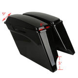 Motorcycle Stretched Extended Saddlebags For Harley Touring Road King Street Glide Road Glide 1993-2013