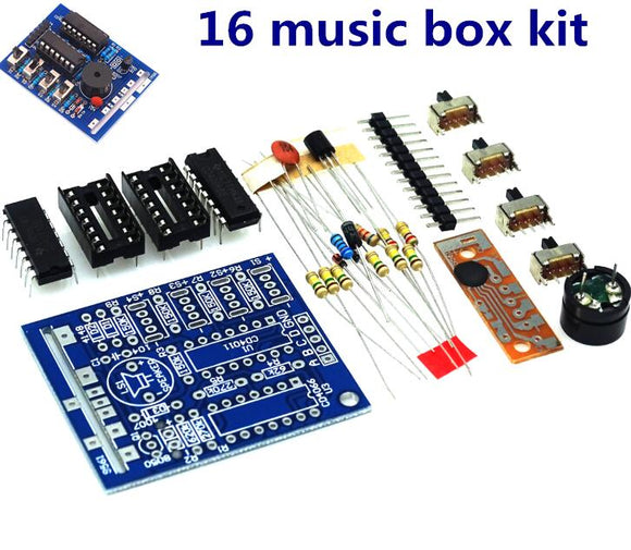 16 Music Box 16 Sound Box BOX-16 16-Tone Box Electronic Module DIY Kit DIY Parts Components Accessory Kits Board
