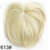 Similler White Black Brown Gold Fake Fringe Clip In Blunt Bangs Synthetic Hair Extensions With High Temperature Fiber