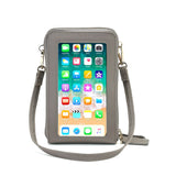 Drop Shipping Crossbody Cellphone Purse Women Touch Screen Bag RFID Blocking Wallet Shoulder Handbag