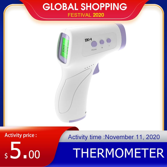 Non contact Forehead Temperature Infrared Thermometer 1-second Accurate Reading IR Infrared Thermometer Measurement LCD Digital