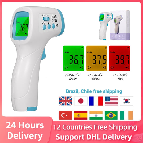 Multi-Function Digital Infrared Thermometer Forehead Non Contact Thermometer Gun Fever Measurement Tools Termometro Infravermel
