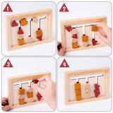Baby Montessori Toy Wooden Educational Shape Matching Toy Logical Reasoning Training Puzzles Game Children Early Educational Toy