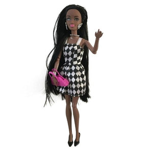 Baby's Movable Joint African Black Doll Toy