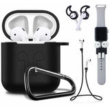 5 in 1 Combo AirPods Case and Accessories for Apple AirPods - shopwishi 