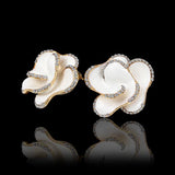 Skylar Flower Stud Earring in 18K Gold Plated