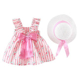 Sweet Toddler Baby Girls Floral Ruched Bow