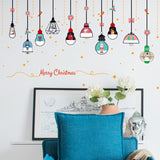 Merry Christmas Restaurant Wall Stickers Mall