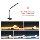 Mpow Eye Protection LED Desk Lamp Flexible 5-level