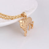 New Golden Lion Necklaces Gold Chain Choker Head