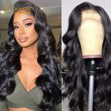 Joedir Human Hair Body Wave Ombre Human Hair Wig Brazilian 30 Inch Full T Part For Women Honey Natural Lace Front Wig