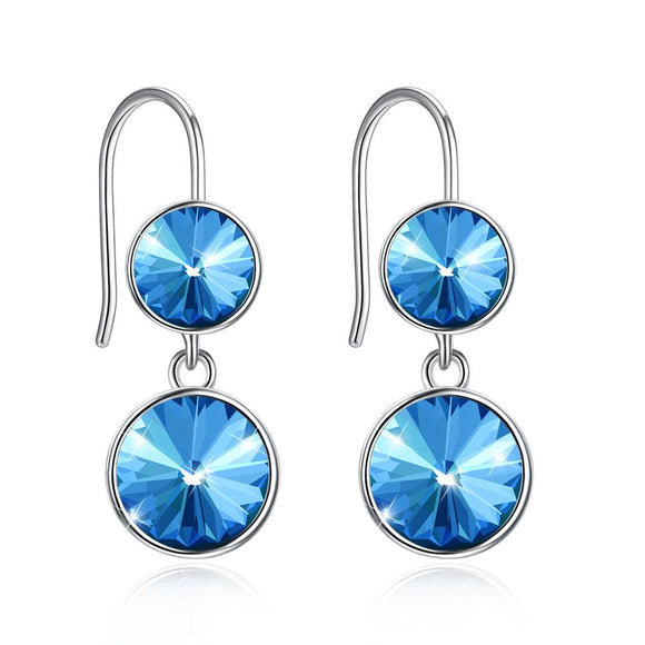 Sterling Silver Earring with Swarovski Crystals