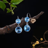 Sterling Silver Earring with Swarovski Crystals