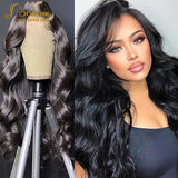 Joedir Human Hair Body Wave Ombre Human Hair Wig Brazilian 30 Inch Full T Part For Women Honey Natural Lace Front Wig