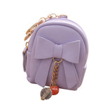 Small Purse Women lovely Bow Zipper Key Bag Short