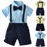Summer Cute Infant Baby Boys Gentleman Bow Tie T