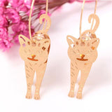 1 Pair Small Cat Metal Earrings - shopwishi 