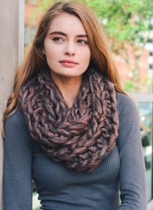 Ultra-Soft Copper Chunky Infinity Scarf