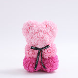 Valentines Day Gift  25cm Rose Teddy Bear From Flowers