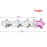 Pink Hippocampus Glass Dildo Realistic Sex Adults Toys