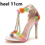 Crystal Queen Ankle Strap Women Sweet Fashion Shoes