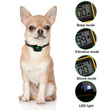 Electric Dog Training Collars Waterproof Dog Barking Control Device Anti Bark 800m Dog Shock Training Collar Rechargeable Remote