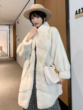 Imported Real Mink Fur Coat for Women