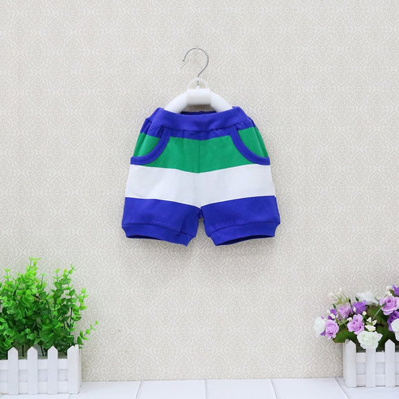 Little Q Baby Boys Striped Shorts With Pockets