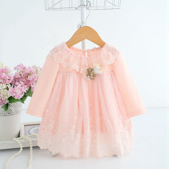Baby Girls Princess Dress for Newborn Infant Clothing 2021 Summer Cute Cotton Long Sleeve Baby Dress Toddler Girl Clothes Dresse