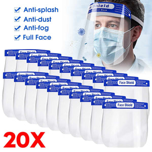 Transparent Protective Mask Full Face Shield Masks Anti Saliva Splash-Proof Protect Eye Full Face Mask Cover Protective Visor