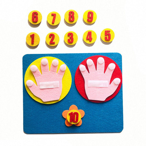 Kids Montessori Toys Materials DIY Non-Woven Math Toys Numbers Counting Toy Educational Learning Toys for Children Teaching Aids