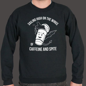 Sailing High On The Wings Of Caffeine And Spite Sweater (Mens)