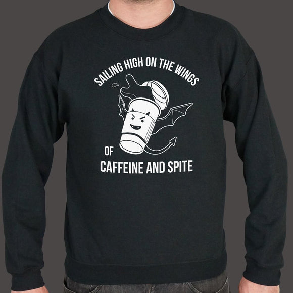 Sailing High On The Wings Of Caffeine And Spite Sweater (Mens)